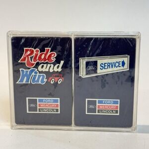 Vintage Ford Mercury Lincoln Ride & Win Travel Game Dealer Promo Cards Sealed